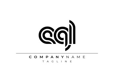 EQL Yaratıcı Eşsiz Modern Harf Logosu Tasarımı. Benzersiz bir harf dizaynına sahip stilize logo, soyut minimalist estetik ve modern cazibe sunar.