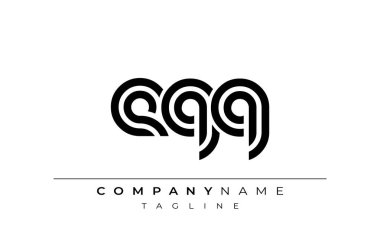 EQQ Yaratıcı Eşsiz Modern Harf Logosu Tasarımı. Benzersiz bir harf dizaynına sahip stilize logo, soyut minimalist estetik ve modern cazibe sunar.