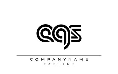 EQS Yaratıcı Eşsiz Modern Harf Logosu Tasarımı. Benzersiz bir harf dizaynına sahip stilize logo, soyut minimalist estetik ve modern cazibe sunar.