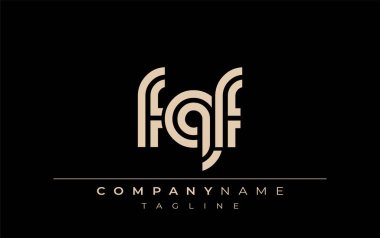 FQF Yaratıcı Eşsiz Modern Harf Logosu Tasarımı. Benzersiz bir harf dizaynına sahip stilize logo, soyut minimalist estetik ve modern cazibe sunar.