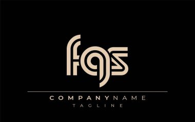 FQS Yaratıcı Eşsiz Modern Harf Logosu Tasarımı. Benzersiz bir harf dizaynına sahip stilize logo, soyut minimalist estetik ve modern cazibe sunar.