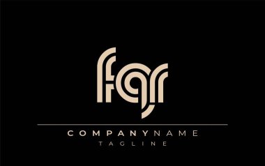 FQR Yaratıcı Eşsiz Modern Harf Logosu Tasarımı. Benzersiz bir harf dizaynına sahip stilize logo, soyut minimalist estetik ve modern cazibe sunar.