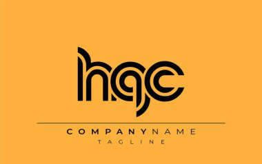 HQC Yaratıcı Eşsiz Modern Harf Logosu Tasarımı. Benzersiz bir harf tasarımı içeren stilize logo,