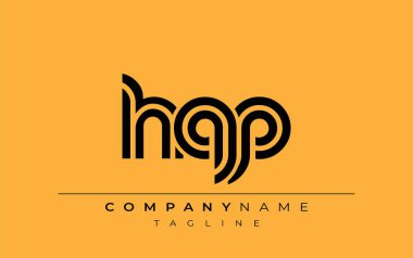 HQP Yaratıcı Eşsiz Modern Harf Logosu Tasarımı. Benzersiz bir harf dizaynına sahip stilize logo, soyut minimalist estetik ve modern cazibe sunar.