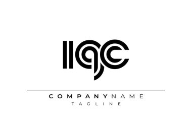 IQC Yaratıcı Eşsiz Modern Harf Logosu Tasarımı. Benzersiz bir harf dizaynına sahip stilize logo, soyut minimalist estetik ve modern cazibe sunar.