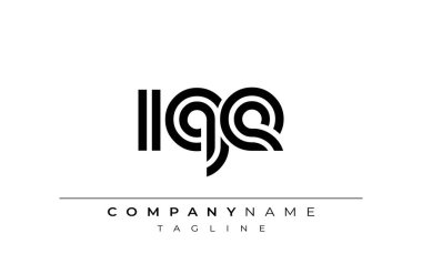IQE Yaratıcı Eşsiz Modern Harf Logosu Tasarımı. Benzersiz bir harf dizaynına sahip stilize logo, soyut minimalist estetik ve modern cazibe sunar.