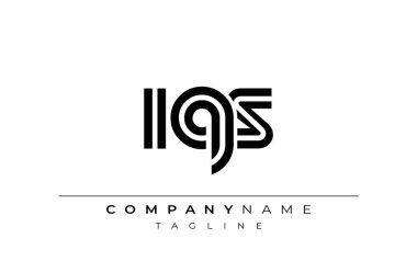 IQS Yaratıcı Eşsiz Modern Harf Logosu Tasarımı. Benzersiz bir harf dizaynına sahip stilize logo, soyut minimalist estetik ve modern cazibe sunar.