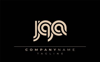 JQA Yaratıcı Eşsiz Modern Harf Logosu Tasarımı. Benzersiz bir harf dizaynına sahip stilize logo, soyut minimalist estetik ve modern cazibe sunar.