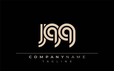 JQQ Yaratıcı Eşsiz Modern Harf Logosu Tasarımı. Benzersiz bir harf dizaynına sahip stilize logo, soyut minimalist estetik ve modern cazibe sunar.