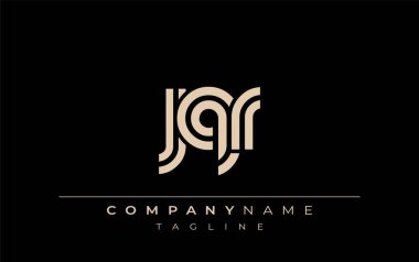 JQR Yaratıcı Eşsiz Modern Harf Logosu Tasarımı. Benzersiz bir harf dizaynına sahip stilize logo, soyut minimalist estetik ve modern cazibe sunar.