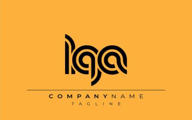 LQA Yaratıcı Eşsiz Modern Harf Logosu Tasarımı. Benzersiz bir harf dizaynına sahip stilize logo, soyut minimalist estetik ve modern cazibe sunar.