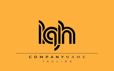 LQH Yaratıcı Eşsiz Modern Harf Logosu Tasarımı. Benzersiz bir harf dizaynına sahip stilize logo, soyut minimalist estetik ve modern cazibe sunar.