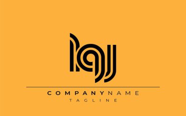 LQJ Yaratıcı Eşsiz Modern Harf Logosu Tasarımı. Benzersiz bir harf dizaynına sahip stilize logo, soyut minimalist estetik ve modern cazibe sunar.