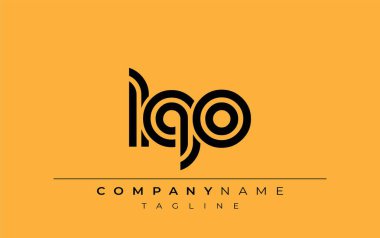 LQO Yaratıcı Eşsiz Modern Harf Logosu Tasarımı. Benzersiz bir harf dizaynına sahip stilize logo, soyut minimalist estetik ve modern cazibe sunar.