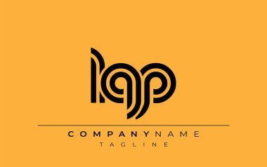LQP Yaratıcı Eşsiz Modern Harf Logosu Tasarımı. Benzersiz bir harf dizaynına sahip stilize logo, soyut minimalist estetik ve modern cazibe sunar.