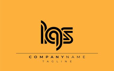 LQS Yaratıcı Eşsiz Modern Harf Logosu Tasarımı. Benzersiz bir harf dizaynına sahip stilize logo, soyut minimalist estetik ve modern cazibe sunar.