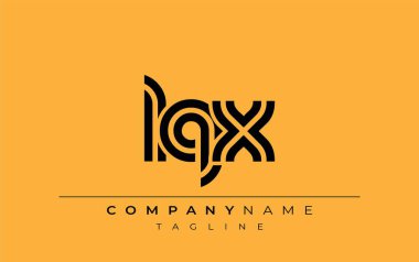 LQX Yaratıcı Eşsiz Modern Harf Logosu Tasarımı. Benzersiz bir harf dizaynına sahip stilize logo, soyut minimalist estetik ve modern cazibe sunar.