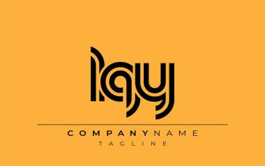 LQY Yaratıcı Eşsiz Modern Harf Logosu Tasarımı. Benzersiz bir harf dizaynına sahip stilize logo, soyut minimalist estetik ve modern cazibe sunar.