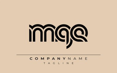 MQE Yaratıcı Eşsiz Modern Harf Logosu Tasarımı. Benzersiz bir harf dizaynına sahip stilize logo, soyut minimalist estetik ve modern cazibe sunar.
