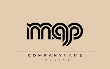 MQP Yaratıcı Eşsiz Modern Harf Logosu Tasarımı. Benzersiz bir harf dizaynına sahip stilize logo, soyut minimalist estetik ve modern cazibe sunar.