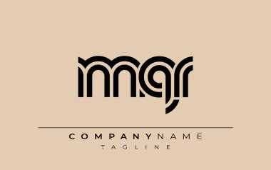 MQR Yaratıcı Eşsiz Modern Harf Logosu Tasarımı. Benzersiz bir harf dizaynına sahip stilize logo, soyut minimalist estetik ve modern cazibe sunar.