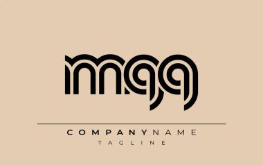 MQQ Yaratıcı Eşsiz Modern Harf Logosu Tasarımı. Benzersiz bir harf dizaynına sahip stilize logo, soyut minimalist estetik ve modern cazibe sunar.