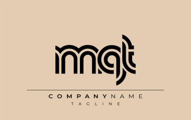MQT Yaratıcı Eşsiz Modern Harf Logosu Tasarımı. Benzersiz bir harf dizaynına sahip stilize logo, soyut minimalist estetik ve modern cazibe sunar.