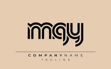 MQY Yaratıcı Eşsiz Modern Harf Logosu Tasarımı. Benzersiz bir harf dizaynına sahip stilize logo, soyut minimalist estetik ve modern cazibe sunar.