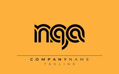NQA Yaratıcı Eşsiz Modern Harf Logosu Tasarımı. Benzersiz bir harf dizaynına sahip stilize logo, soyut minimalist estetik ve modern cazibe sunar.
