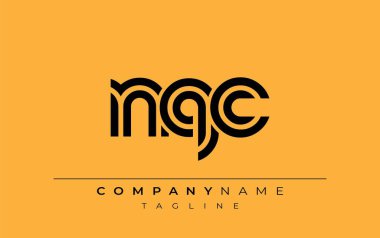 NQC Yaratıcı Eşsiz Modern Harf Logosu Tasarımı. Benzersiz bir harf dizaynına sahip stilize logo, soyut minimalist estetik ve modern cazibe sunar.