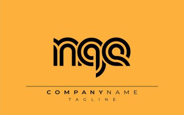 NQE Yaratıcı Eşsiz Modern Harf Logosu Tasarımı. Benzersiz bir harf dizaynına sahip stilize logo, soyut minimalist estetik ve modern cazibe sunar.