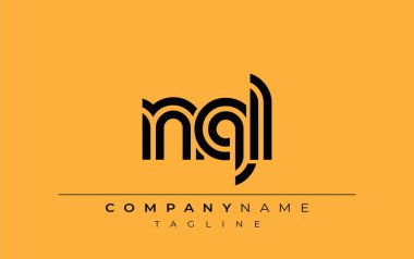 NQL Yaratıcı Eşsiz Modern Harf Logosu Tasarımı. Benzersiz bir harf dizaynına sahip stilize logo, soyut minimalist estetik ve modern cazibe sunar.