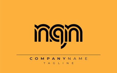 NQN Yaratıcı Eşsiz Modern Harf Logosu Tasarımı. Benzersiz bir harf dizaynına sahip stilize logo, soyut minimalist estetik ve modern cazibe sunar.