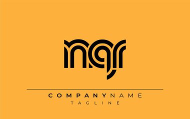 NQR Yaratıcı Eşsiz Modern Harf Logosu Tasarımı. Benzersiz bir harf dizaynına sahip stilize logo, soyut minimalist estetik ve modern cazibe sunar.