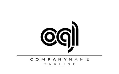 OQL Yaratıcı Eşsiz Modern Harf Logosu Tasarımı. Benzersiz bir harf dizaynına sahip stilize logo, soyut minimalist estetik ve modern cazibe sunar.