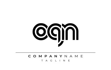 OQN Yaratıcı Eşsiz Modern Harf Logosu Tasarımı. Benzersiz bir harf dizaynına sahip stilize logo, soyut minimalist estetik ve modern cazibe sunar.