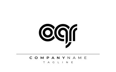 OQR Yaratıcı Eşsiz Modern Harf Logosu Tasarımı. Benzersiz bir harf dizaynına sahip stilize logo, soyut minimalist estetik ve modern cazibe sunar.