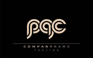 PQC Yaratıcı Eşsiz Modern Harf Logosu Tasarımı. Benzersiz bir harf dizaynına sahip stilize logo, soyut minimalist estetik ve modern cazibe sunar.