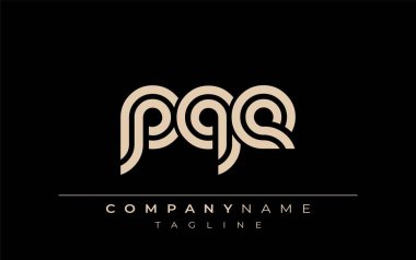 PQE Yaratıcı Eşsiz Modern Harf Logosu Tasarımı. Benzersiz bir harf dizaynına sahip stilize logo, soyut minimalist estetik ve modern cazibe sunar.