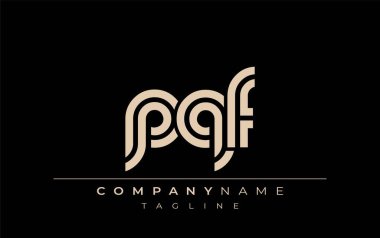 PQF Yaratıcı Eşsiz Modern Harf Logosu Tasarımı. Benzersiz bir harf dizaynına sahip stilize logo, soyut minimalist estetik ve modern cazibe sunar.