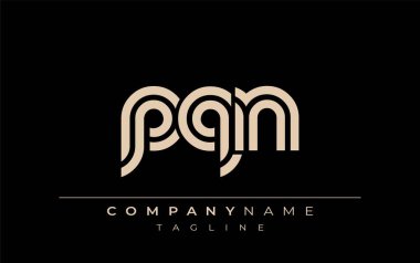 PQN Yaratıcı Eşsiz Modern Harf Logosu Tasarımı. Benzersiz bir harf dizaynına sahip stilize logo, soyut minimalist estetik ve modern cazibe sunar.