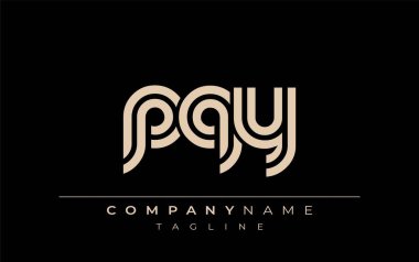 PQY Yaratıcı Eşsiz Modern Harf Logosu Tasarımı. Benzersiz bir harf dizaynına sahip stilize logo, soyut minimalist estetik ve modern cazibe sunar.