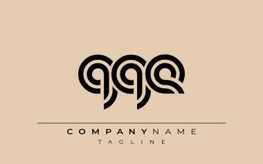 QQE Yaratıcı Eşsiz Modern Harf Logosu Tasarımı. Benzersiz bir harf dizaynına sahip stilize logo, soyut minimalist estetik ve modern cazibe sunar.