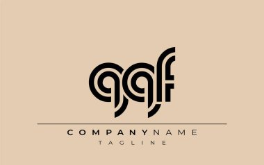 QQF Yaratıcı Eşsiz Modern Harf Logosu Tasarımı. Benzersiz bir harf dizaynına sahip stilize logo, soyut minimalist estetik ve modern cazibe sunar.