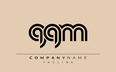QQM Yaratıcı Eşsiz Modern Harf Logosu Tasarımı. Benzersiz bir harf dizaynına sahip stilize logo, soyut minimalist estetik ve modern cazibe sunar.