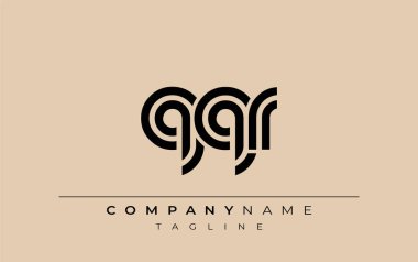 QQR Yaratıcı Eşsiz Modern Harf Logosu Tasarımı. Benzersiz bir harf dizaynına sahip stilize logo, soyut minimalist estetik ve modern cazibe sunar.