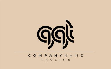 QQT Yaratıcı Eşsiz Modern Harf Logosu Tasarımı. Benzersiz bir harf dizaynına sahip stilize logo, soyut minimalist estetik ve modern cazibe sunar.