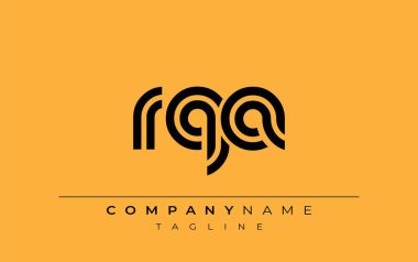 RQA Yaratıcı Eşsiz Modern Harf Logosu Tasarımı. Benzersiz bir harf dizaynına sahip stilize logo, soyut minimalist estetik ve modern cazibe sunar.