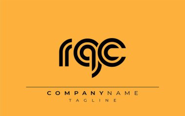 RQC Yaratıcı Eşsiz Modern Harf Logosu Tasarımı. Benzersiz bir harf dizaynına sahip stilize logo, soyut minimalist estetik ve modern cazibe sunar.