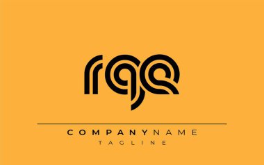 RQE Yaratıcı Eşsiz Modern Harf Logosu Tasarımı. Benzersiz bir harf dizaynına sahip stilize logo, soyut minimalist estetik ve modern cazibe sunar.